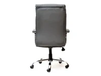 Nowoczesny i stylowy fotel biurowy DRAG szary - wygląd tyłu.
