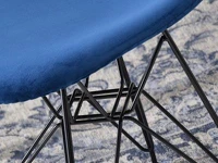 Krzesło MPC ROD TAP GRANATOWY WELUR + CZARNY - charakterystyczne detale