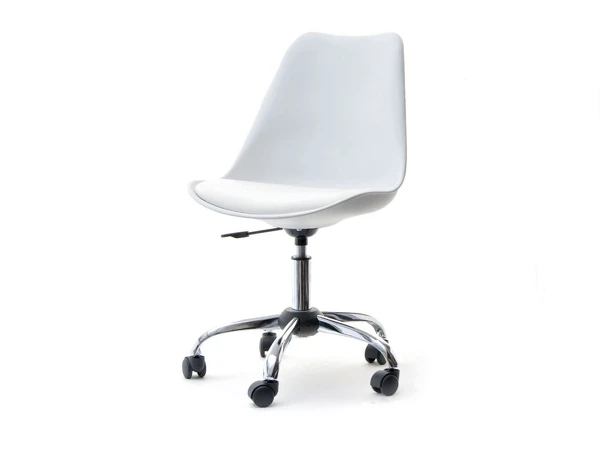 Nowoczesne krzesło obrotowe z tworzywa LUIS MOVE białe
