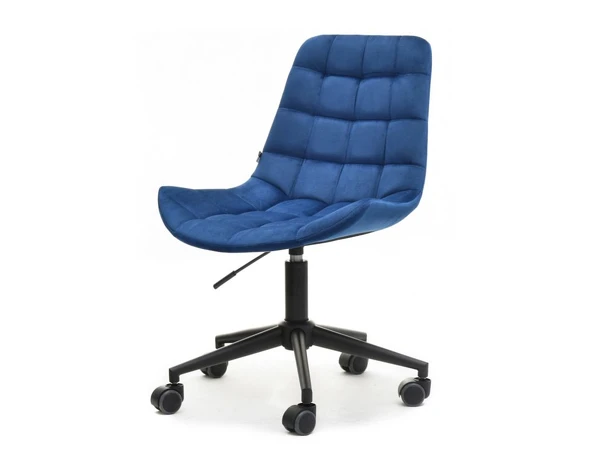 Krzesło obrotowe do biurka ELIOR GRANAT welur i czarna noga
